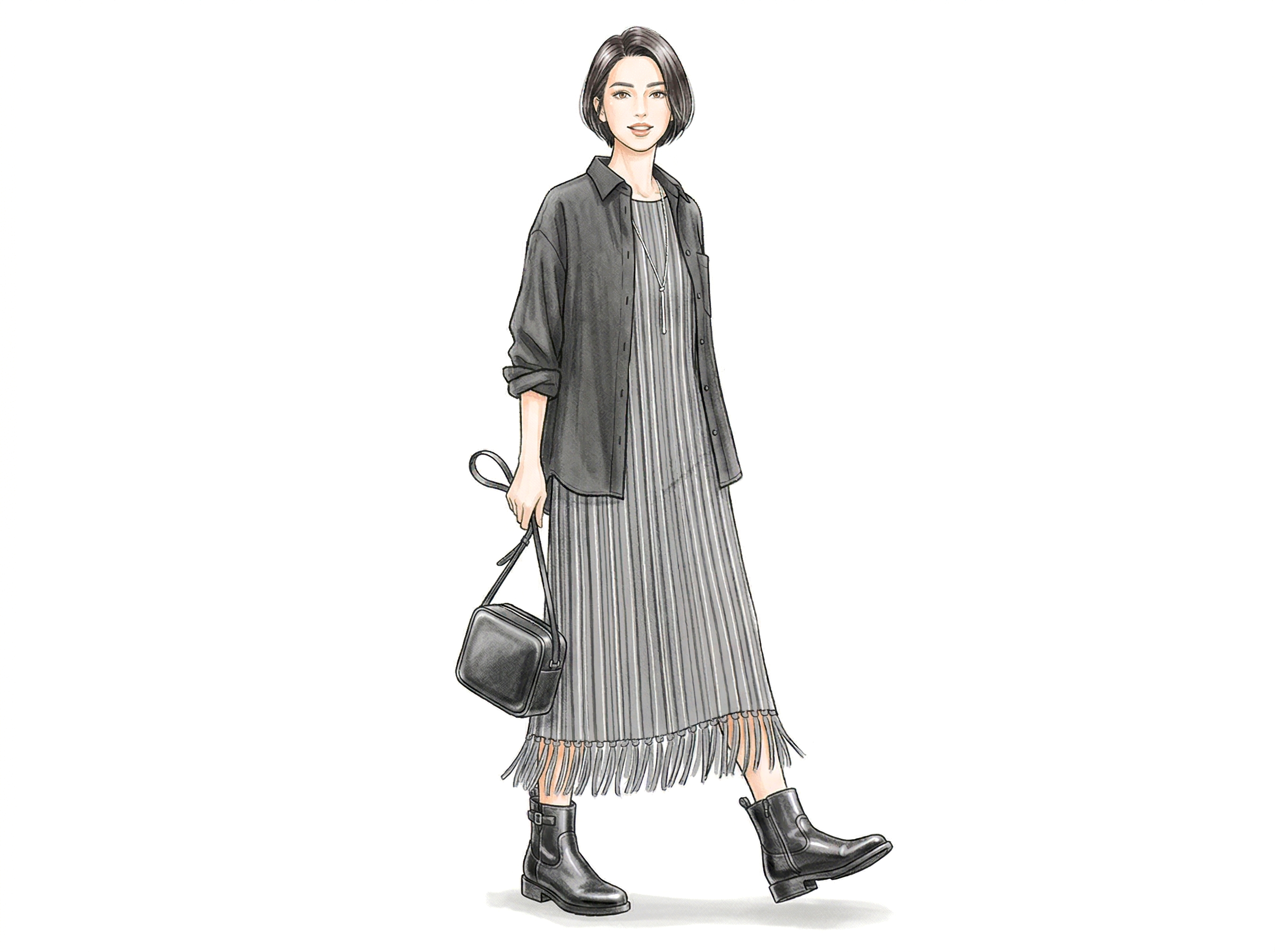 クールカジュアルのイラスト